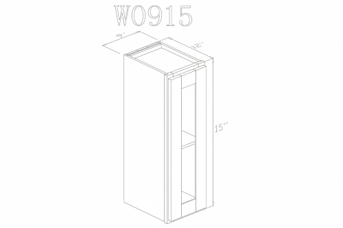 Pearl Wall 09" - Pure White 9 Inches Wall Cabinet