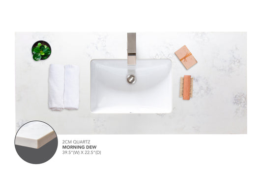 Pearl Morning Dew Vanity Precut Countertop - SELF PICK UP ONLY 30"