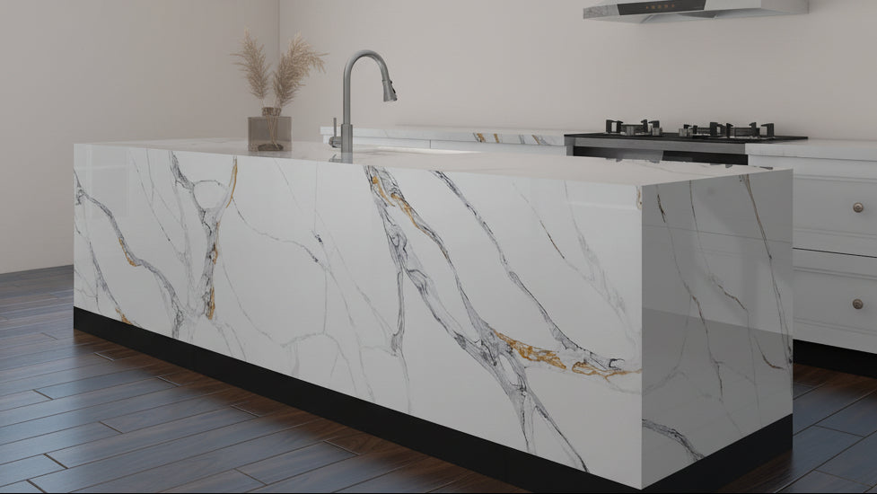 Pearl 3cm Quartz Crema Marfil Countertop - Self Pick Up Only