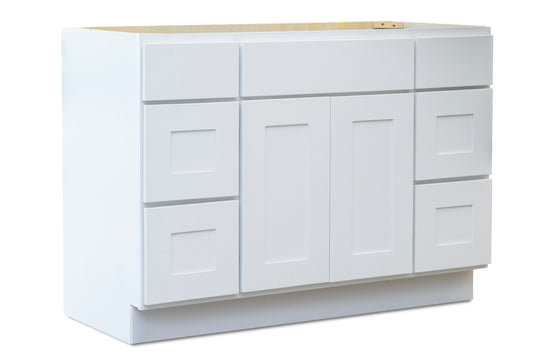 Pearl 48" Vanity Pure White Cabinet (Without sink and countertop)