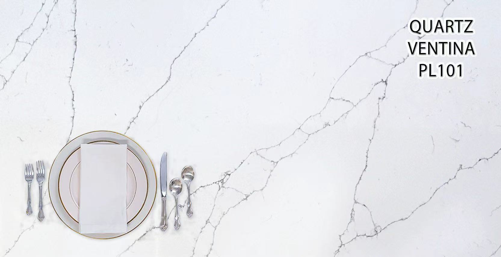 Pearl 3cm Quartz Ventina (PL101) Countertop - Self Pick Up Only