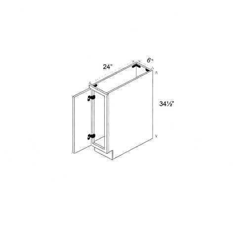 Pearl Base 06" - Pure White 6 Inches Base Cabinet