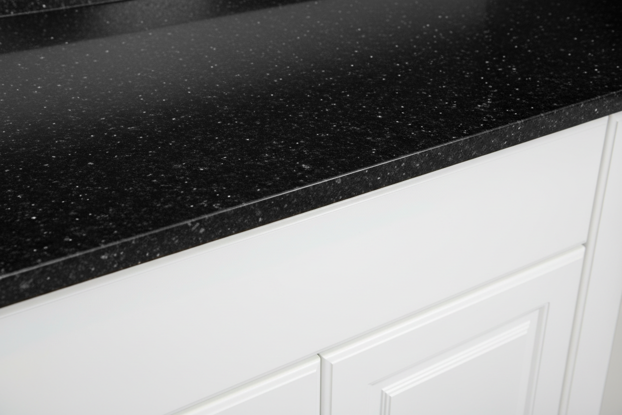 Pearl 2cm Granite Black Galaxy Countertop - Self Pick Up Only