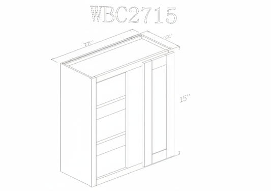 Pearl Wall 27" - Pure White 27 Inch Wall Blind Cabinet
